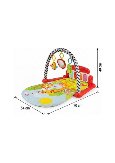 Tıfıl Toys 4'ü 1 Arada Müzikli Bebek Oyun Halısı ve Piyano Seti Eğitici Melodi Çalan Işıklı Oyun Halısı