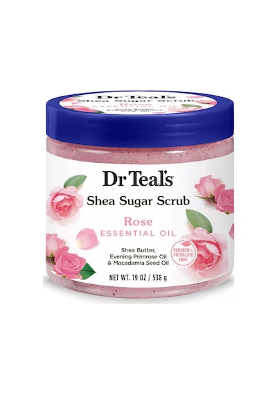 Dr Teal's Shea Sugar Scrub Rose Vücut Peeling 538 G