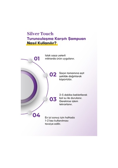 Silver Touch Turunculaşma Karşıtı Mor Şampuan 250 Ml Boyalı / Röfleli