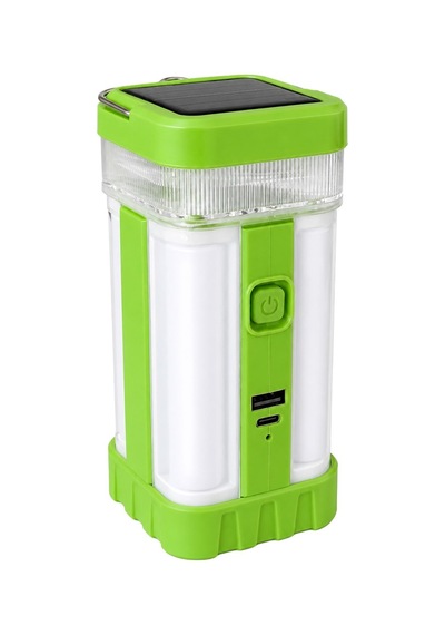 Powermaster Pm-22402 Solar Panelli Şarjlı Kamp Feneri Masa Aydınlatma Ve Işıldak Powerbank Şeffaf