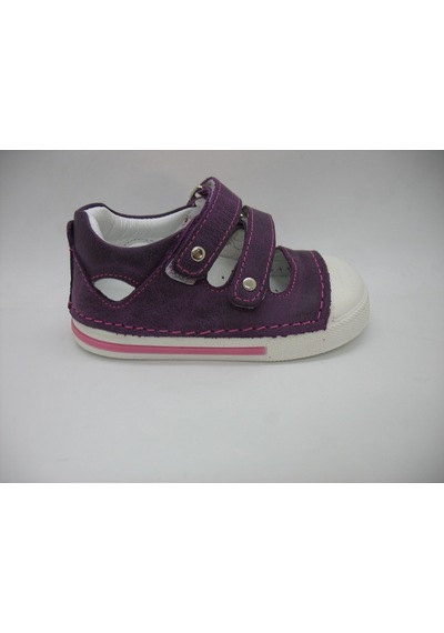 Angelokids Elma Şekeri 01103 Deri Ortopedik Ilk Adım Mor Sandalet 19-21 Mor