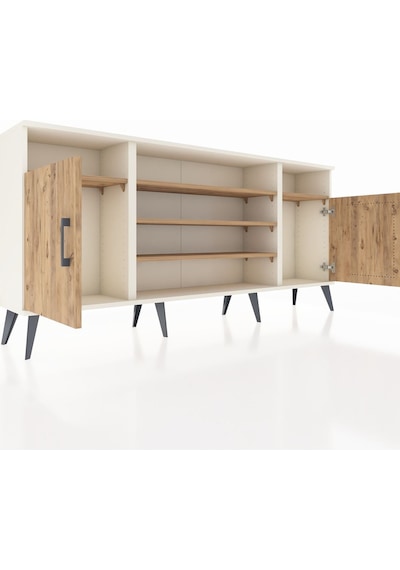 Arges Konsol 5 Raflı 2 Kapaklı 176x30x83 Aytaşı-çam/çam Çam/çam Arges Konsol 5 Raflı 2 Kapaklı 176x30x83 Aytaşı-çam/çam Çam/çam