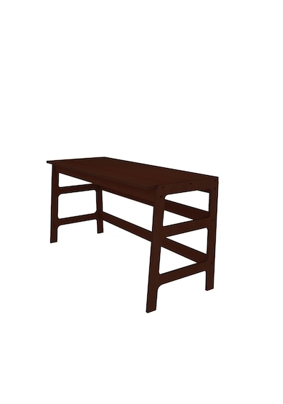 Woodesk Bohem, Ahşap, Masa Ve Köşe Kitaplık Takımı, Ceviz Renk