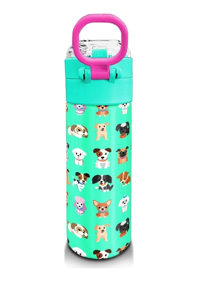 Coral High Kids Su Yeşili Neon Pembe Köpek Desenli Pipetli Ve Direkt İçim Çelik Termos 500 Ml 31913 Yeşil - Beyaz Coral High Kids Su Yeşili Neon Pembe Köpek Desenli Pipetli Ve Direkt İçim Çelik Termos 500 Ml 31913 Yeşil - Beyaz