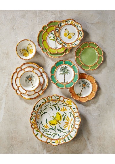 Yeşil Melamin Yemek Tabağı 28 Cm