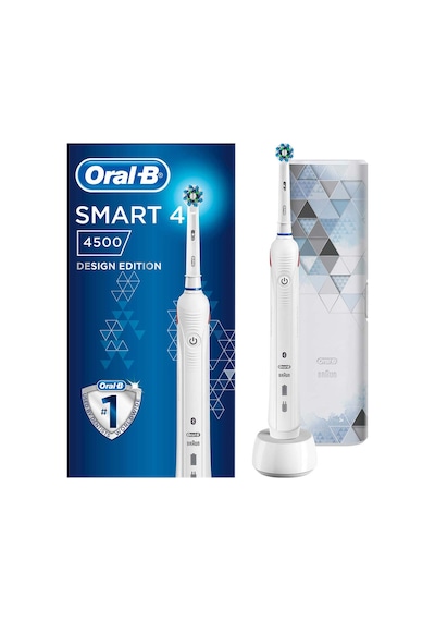 Oral-B Smart 4 4500 Modern Motif Elektrikli Diş Fırçası Beyaz