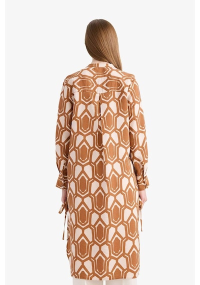 DeFacto Regular Fit Deseneli Uzun Kollu Gömlek Tunik F2183AX25SMBN125
