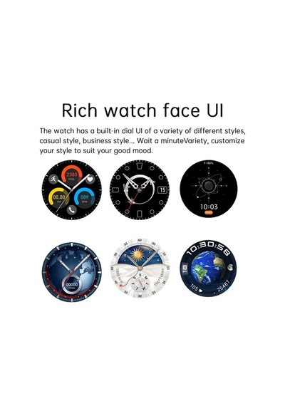Amoled Ekran Akıllı Saat Dokunmatik Metal Kasa Kol Saati Smart Watch