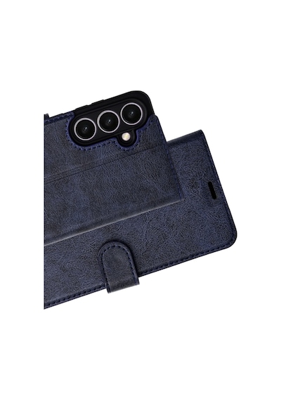 Samsung Galaxy Uyumlu A37 5g Kılıf Deri Deluxe Cüzdanlı Kapaklı Case Lacivert