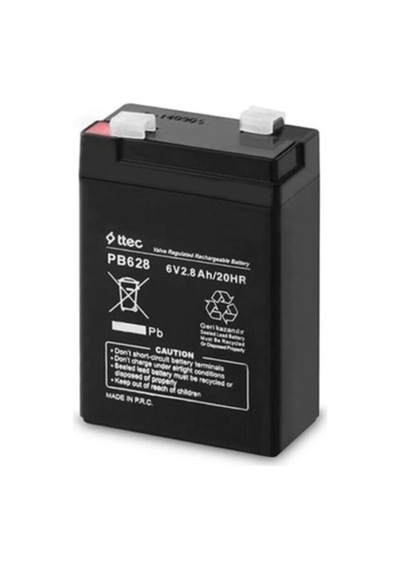 Ttec 6v 2.8 Ah Kuru Bakımsız Akü