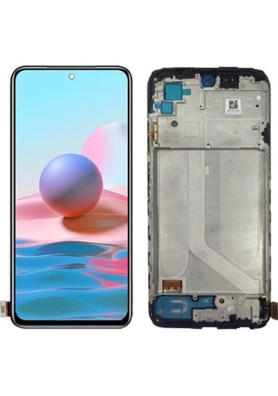 Xiaomi Redmi Note 10s Uyumlu Çıtalı Lcd Ekran Dokunmatik