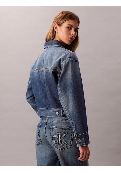 Calvin Klein Workwear Ck Sanded Blue Kadın Mavi Ceket Lv047e906g-3nl Mavi