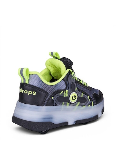 Awm Ndrops Ortopedik Çocuk Işıklı Tekerlekli Sneaker Siyah - Sarı
