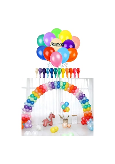Büyük Boy 12 İnç Parlak Metalik Balon Parti Doğum Günü Gösteri 100 Adet Nazar Boncuğu