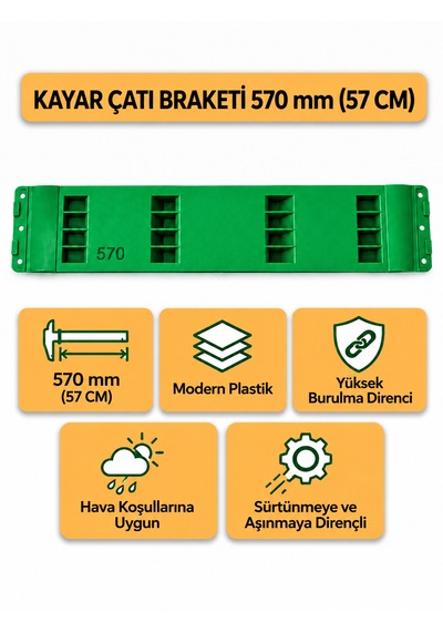 Dorse/treyler Çatı Katlama Plakası Kayar Çatı Braketi 570 Mm