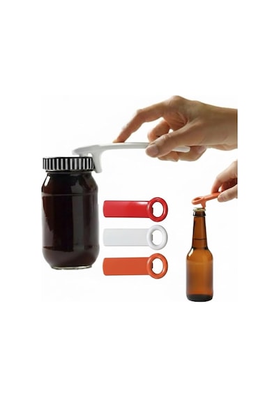 3 Adet Kavanoz Açacağı - 2 Si 1 Arada Çok Fonksiyonlu Pratik Kavanoz Ve Şişe Açacağı - Vakum Giderici Kolay Kapak Açıcı - Ergonomik Mutfak Yardımcısı 2 Kırmızı 1 Beyaz Diğer