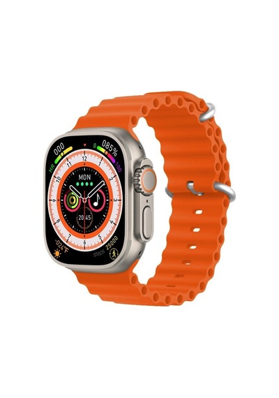 Gs8 Watch 8 Ultra Akıllı Saat Türkçe Siri Özellikli Watch 2.02 Inc Turuncu