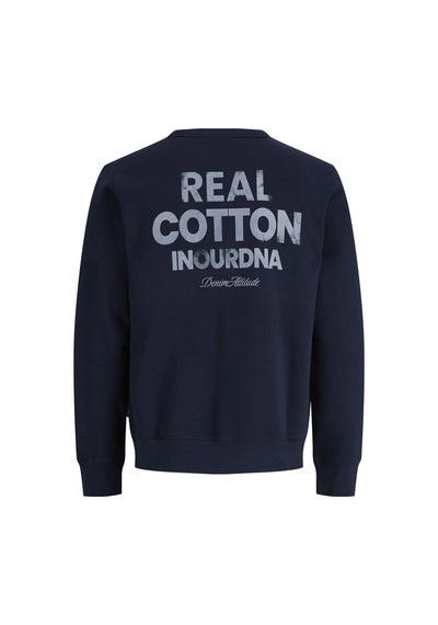 Jack & Jones Jjedover Graphıc Sweat Crew Sn Lacivert Jack & Jones Jjedover Graphıc Sweat Crew Sn Lacivert