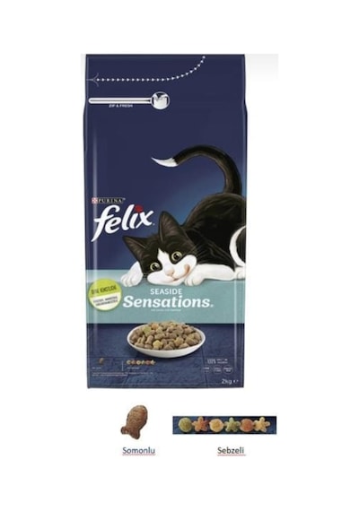 Purina Felix Sensations Somonlu Yetişkin Kedi Maması 2 KG