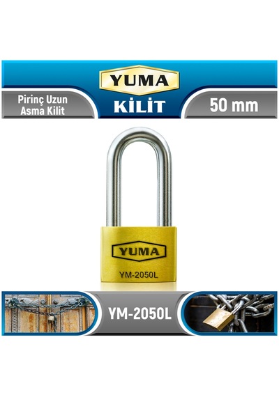 50 Mm Pirinç Uzun Asma Kilit Ym-2050l