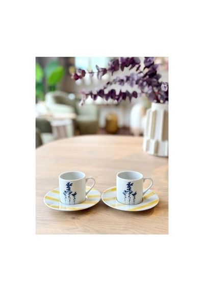 Desen4 2 Kişilik 4 Parça Kahve Fincanı 90cc 04ppo000641 Diğer