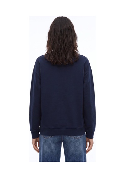 Jeep Lacivert Kadın Bisiklet Yaka Loose Fit Nakışlı Sweatshirt J6wl-swt7036