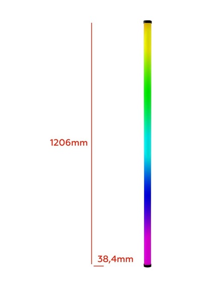 Herigo Hr-ph008 120cm Rgb Led Tube Video Light 2500-9900k Type-c Şarjlı Işık