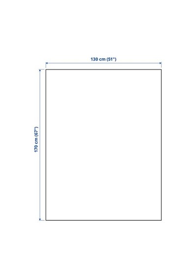 Ikea Dytåg Örtü, Gri-yeşil, 130x170 Cm