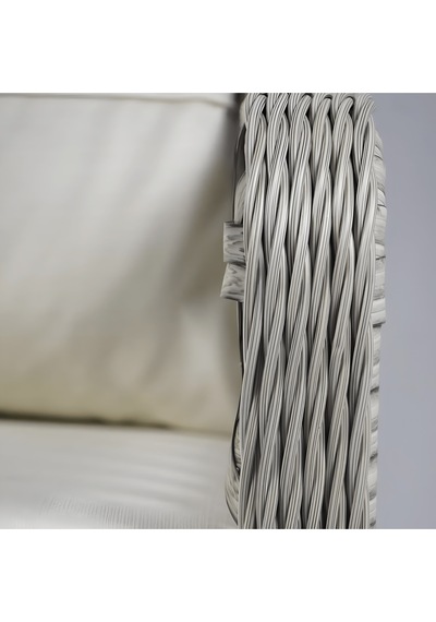 Filamak Rattan Bahçe Balkon Mobilyası 3 1 1 Masa Oturma Grubu Bora Deluxe Gri