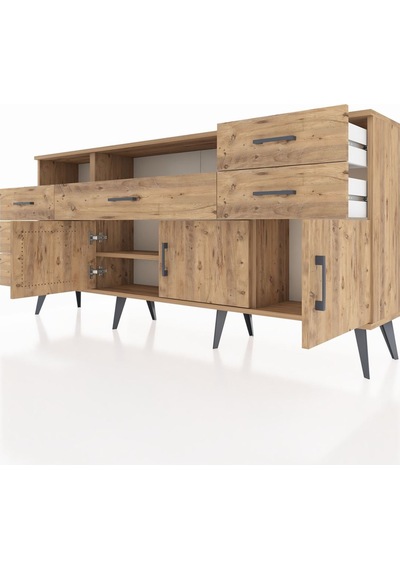 Arges Konsol 3 Raflı 6 Çekmeceli 3 Kapaklı 176x30x83 Çam-çam/çam Çam/çam Arges Konsol 3 Raflı 6 Çekmeceli 3 Kapaklı 176x30x83 Çam-çam/çam Çam/çam