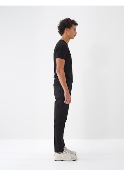 Xint Siyah Pamuk Dokulu Slim Fit Tişört 502122