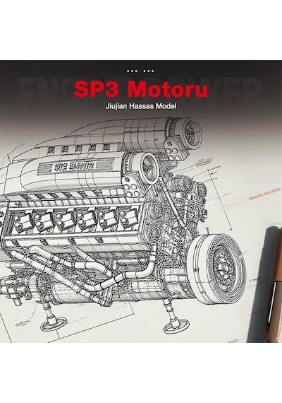 Reobrix Technic 33016 Ferrari Daytone Sp3 Motor Bataryalı&motorlu Yaratıcı Yapı Blok Seti Building Blocks - 1240 Parça