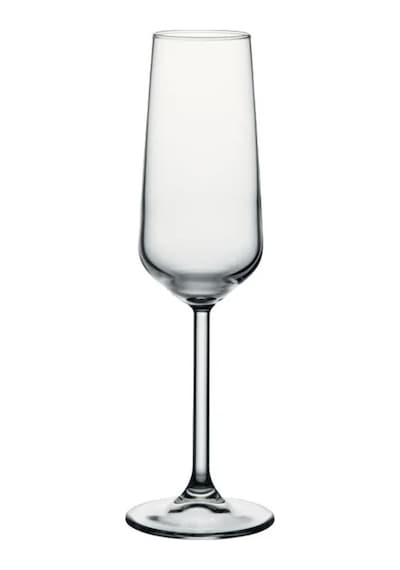 Allegra Glass Champagne Stemware 6 Pcsset Beyaz
