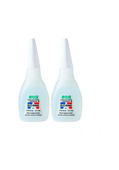 Evobond 502 Süper Hızlı Japon Yapıştırıcı 20Gr X 2 Adet