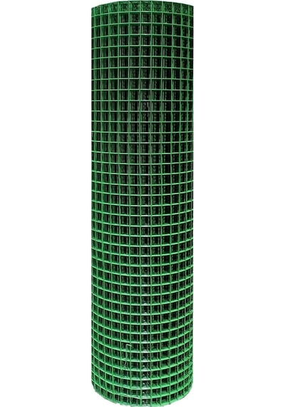 Çit Pvc Kaplı Puntalı Yeşil Tel 10 Mt Uzunluk 25x25 Gözaralıklı 120 Cm Eninde Kafes Teli 10 Mt
