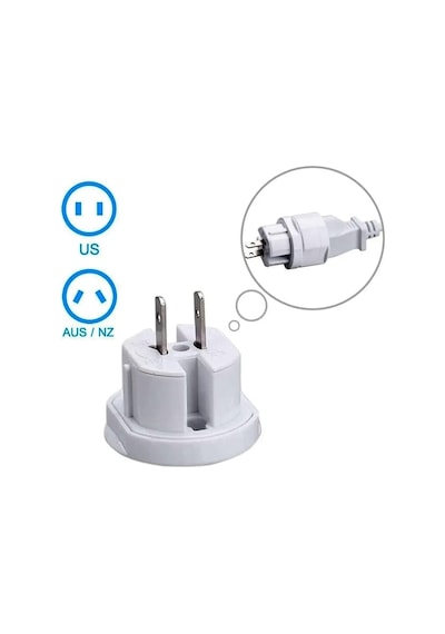 Lexroo Seyahat Universal Çevirici 3in1 Priz Adaptörü Kompakt Tasarım 150 Ülke İle Uyumlu 250v 13a