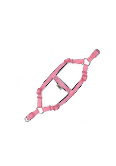 Doggie Konfor Ronin Dokuma Göğüs Tasması Pembe 1.5 x 35-40 CM Pembe