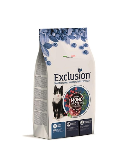 Exclusion Monoprotein Tavuklu Narlı Ve Yaban Mersinli Düşük Tahıllı Yavru Kedi Maması 12 Kg