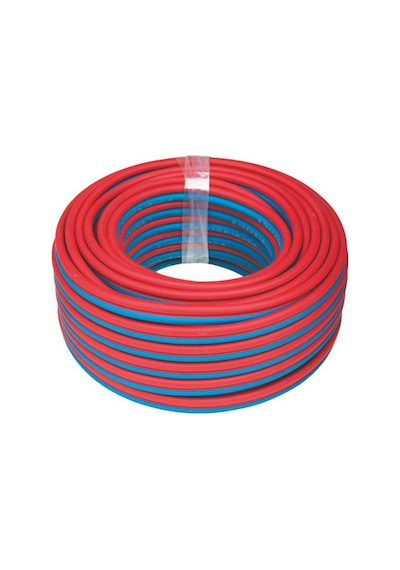 Çelik Oksijen Hava Hortumu 8 mm Çiftli Twin Termo Hortum