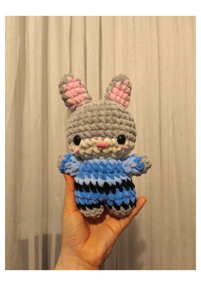 Nick El Yapımı Amigurumi Anahtarlık Örgü Peluş Figür 02 - Çok Renkli