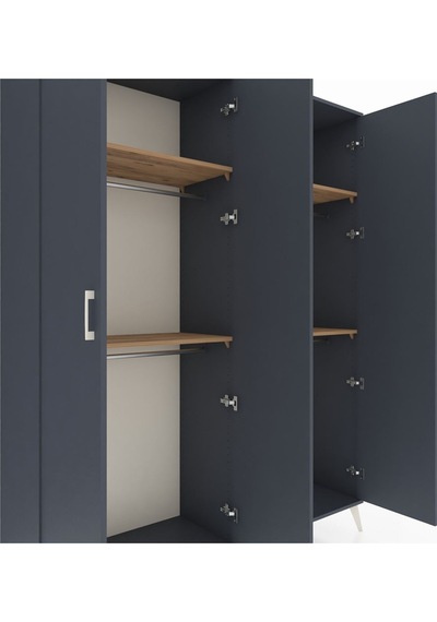 Hyperion Gardrop 4 Raflı 4 Kapaklı 4 Askılı 176x44x221 Antrasit-antrasit/çam Antrasit/çam Hyperion Gardrop 4 Raflı 4 Kapaklı 4 Askılı 176x44x221 Antrasit-antrasit/çam Antrasit/çam