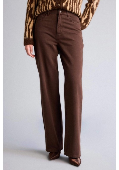 Defacto Straıght Fıt Normal Bel Düz Paça Gabardin Pantolon H0092ax26spbn341 Kahve-bn341