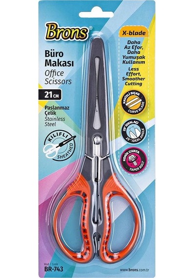 Brons Koruma Kılıflı Makas 21 Cm Br-743