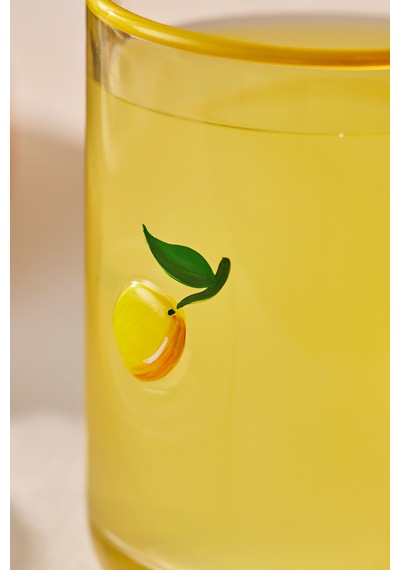 Karaca Desenli Meşrubat Bardağı 420 Ml Sarı