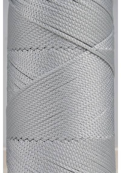 Premium 400 Gr Polyester Makrome Ipi 2 Mm 2li Set Açık Gri Makrame Ip Supla Çanta Ipi No:4