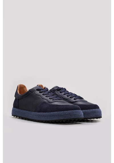 FAST STEP Hakiki Deri Erkek Casual Ayakkabı 723ma118 Lacivert
