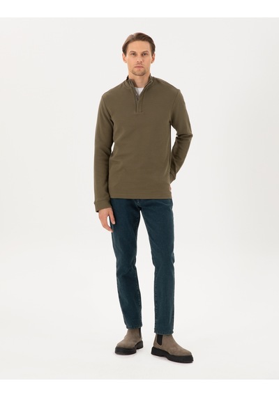 Pierre Cardin Erkek Koyu Haki Sweatshirt 50296505-vr111 Koyu Haki