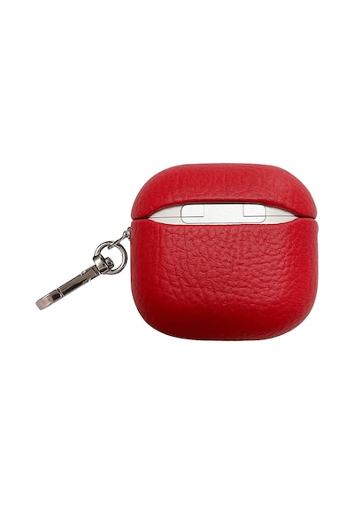 Pıılı Apple Uyumlu AirPods 4.nesil Leather Case Kulaklık Kılıfı Kırmızı