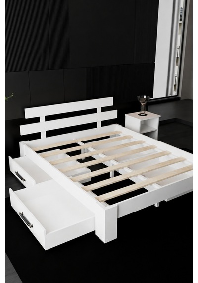 Lotus 2 Çekmeceli Tek Kişilik Mdf Karyola