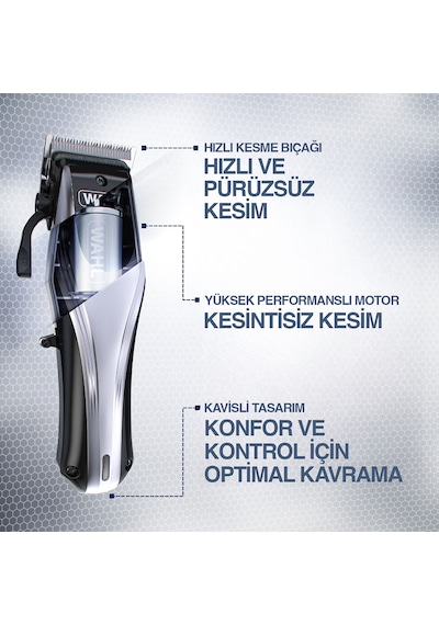 Wahl 9657 Rapid Clip Şarjlı Saç Sakal Kesme Makinesi